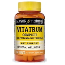 Mason Natural Vitatrum Complete Multivitamin & Multimineral Комплекс Мультивитаминов и Минералов 150 таблеток: Тип Комплексные