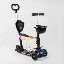 Самокат Best Scooter черный (16102): Количество колес 3
