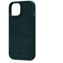 Чехол для iPhone Njord Salmon Leather MagSafe Case Dark Green (NA51SL02) for iPhone 15: Цвет зеленый