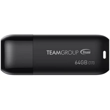 USB-флешка Team 64GB C173 USB 2.0 Pearl Black (TC17364GB01): Стандарт USB USB 2.0