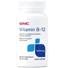 GNC Vitamin B12 500 mcg, 100 Tablets: Тип вітамін B