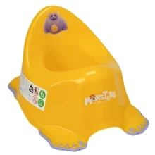 Горщик Tega Baby Монстрики з протиковзкою гумою Жовтий (MN-001-124): Колір желтый