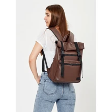 Женский рюкзак Sambag RollTop Zard шоколадный (24238020): Пол Женский