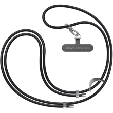 Ремешок для смартфона ArmorStandart Silicone Rope Titanium Black with Grey holder (ARM76273): Цвет черный