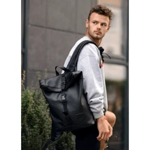Мужской рюкзак Sambag RollTop KZN черный (24300001): Пол Мужской