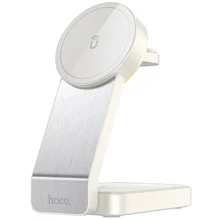 Зарядное устройство Hoco Wireless Charger CQ3 Noble Folding 3in1 Magnetic White: Особенности Для Apple Watch, MagSafe