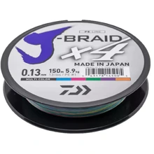 Daiwa J-Braid X4E 0,13mm 150m Multi Color: Тип Шнур