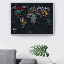 Скретч карта світу 1DEA.me Travel Map Letters Map (LWF): Виробник 1DEA.me