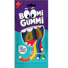 Цукерки Boomi Gummi Color sour pencils желейні 70 г (4820240037378): Вага, г 70