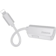 Адаптер Baseus Adapter L37 Lightning to 2xLightning Black: Колір чорний