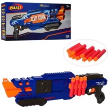 Пістолет LimoToy 80521 бластер, 60см, м'які кулі 10шт: Виробник Limo toy