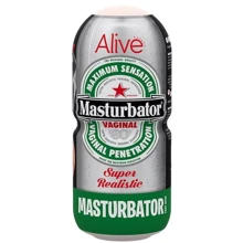 Недорогой мастурбатор-вагина Alive Heineken Vagina в виде банки пива: Для кого Для мужчин