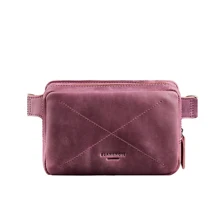 Сумка поясная BlankNote DropBag mini (кожа crazy horse) Виноград - бордовая (BN-BAG-6-vin-kr): Пол Унисекс
