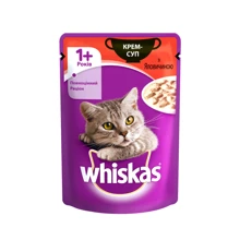 Влажный корм Whiskas для котов Крем-суп с говядиной 28х85 г (4770608255411): Тип Влажный корм