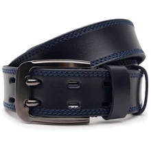 Мужской ремень Borsa Leather синий (V1125FX23-navy): Пол Мужской