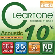 Струна для гитар Струны CLEARTONE 7410 ACOUSTIC PHOSPHOR BRONZE ULTRA LIGHT 10-47: Тип Комплект струн