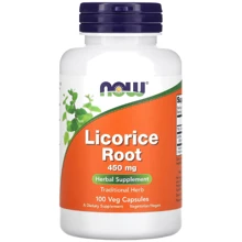 NOW Foods Licorice Root 450 mg 100 Veg caps Корень солодки 450 мг 100 растительных капсул: Форма выпуска Капсулы