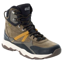 Ботинки Jack Wolfskin Pathfinder Texapore Mid M 4048571-5298 40.5 хаки натуральная кожа зимние: undefined undefined