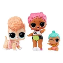 Набор игровых фигурок L.O.L. Surprise! OPP Tot + Pet + Lil Sis Спайки Китти Лил Дженни (987895): Возраст от 3 лет
