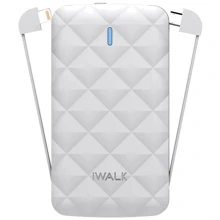 Внешний аккумулятор iWALK Power Bank Duo 3000mAh Lightning/microUSB White (UBO3000): Количество USB 2