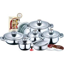 Набір посуду Bergner Swiss Home SH 6001 (16 пр.): Матеріал корпусу нержавіюча сталь