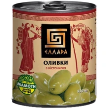 Оливки з кісточкою Еллада 850 мл (4820104250561): Об'єм 850 мл