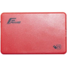 Аксессуар для накопителя Frime SSD/HDD 2.5" USB2.0 Red SATA (FHE15.25U20): Тип аксессуара Внешний карман