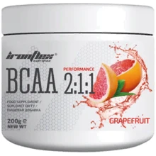 Амінокислота для спорту IronFlex BCAA 2-1-1 Performance 200 g / 40 servings / Grapefruit: Смак Грейпфрут
