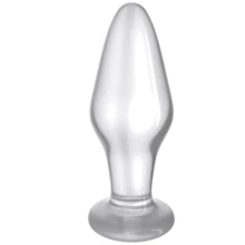 Анальная пробка LoveToy Glass Romance 4.3" Clear: Для кого Унисекс