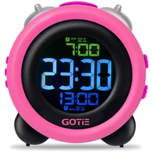 Настольные часы с будильником GOTIE GBE-300R розовые: Производитель Gotie