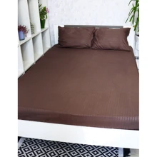 Простирадло LightHouse Mf Stripe Brown без гумки страйп-мікрофібра 215х240см (2200000605153): Тип простынь