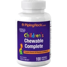 Piping Rock Children's Complete Daily 100 Chewable Tablets Щоденний дитячий комплекс: Тип мультивітаміни