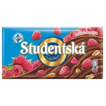 Шоколад Studentska молочний з малиною 170 г (DL6427): Вага, г 180