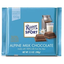 Шоколад Ritter Sport Alpen Milk Chocolate 100 г (DL7373): Вес, г 100