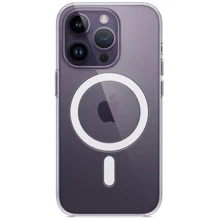 Чехол для iPhone TPU Silicone Case with Animation & MagSafe Clear for iPhone 14 Pro: Цвет прозрачный