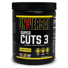 Жироспалювач Universal Nutrition Super Cuts 3 144 tablets: Стать унісекс