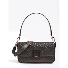 Жіноча сумка через плече Guess Brightside Shoulder Bag чорна (HWQG7580190-BLA): Стать жіночий
