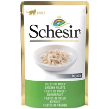 Влажный корм для котов Schesir Chicken Fillets куриное филе в желе 85 г: Тип паучи