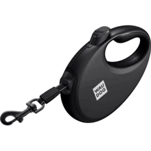Поводок-рулетка для собак WAUDOG R-leash с контейнером для пакетов S черный до 12 кг 3 м (26271): Тип шнура Лента