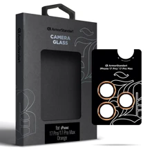 Захисне скло для iPhone ArmorStandart Tempered Glass Supreme BI Orange для Camera iPhone 17 Pro / 17 Pro Max (ARM86440): Тип захисту екрана на камеру