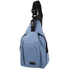 Мужская сумка-слинг DNK Leather синяя (DNK-JOKER№3-BAG-4): Пол Мужской