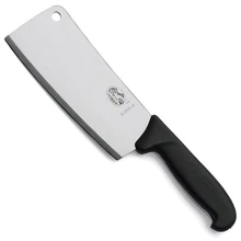 Кухонний ніж Victorinox Fibrox Cleaver 18см з черн. ручкою (5.4003.18): Лезо нержавіюча сталь
