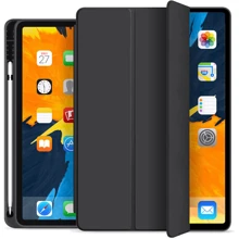 Аксессуар для iPad BeCover Tri Fold Soft TPU with Pencil mount Black for iPad 10.9 (2022 / 2024) / iPad 11 2025 (708459): Цвет черный