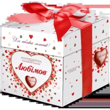 Цукерки Любимов у молочному шоколаді 208 г (4820075500399): Вага, г 208