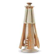 Кухонний набір Набір дерев'яних лопаток на підставці Joseph Joseph Elevate Wood Carousel Білий (10087): undefined undefined