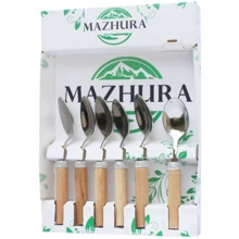Набор чайных ложек Mazhura Beech Wood 6 шт MZ-505667: Ложка чайная 6 шт