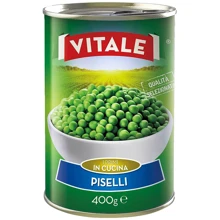 Горошек Vitale Piselli, 400 г (WT3950): Вес нетто 400 г
