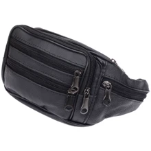 Чоловіча поясна сумка Borsa Leather чорна (1t166m-black): Стать Чоловік
