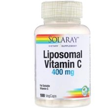 Solaray Liposomal Vitamin C 400 mg 100 Veg Caps Витамин C липосомальный: Тип Витамин C