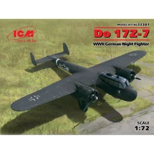 Німецький нічний винищувач Do 17Z-7, WWII German Night Fighter (ICM72307): Виробник ICM